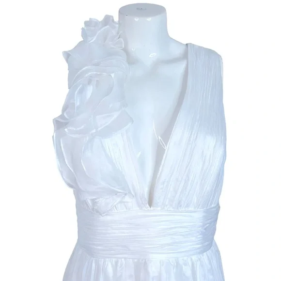 ⭐️SOLD⭐️Mac Duggal Vintage Style Floral Gown Wedding Bride Sz 14 - Picture 9 of 17